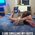 i like smelling the fart