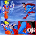 Pour les fans de superman, on est bien d'accord Goku il nique superman..