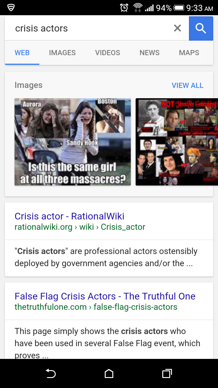 Crisis Actors are as real as you or me - meme