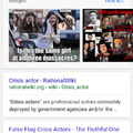 Crisis Actors are as real as you or me