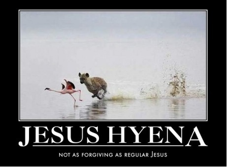 Jesus hyena - meme