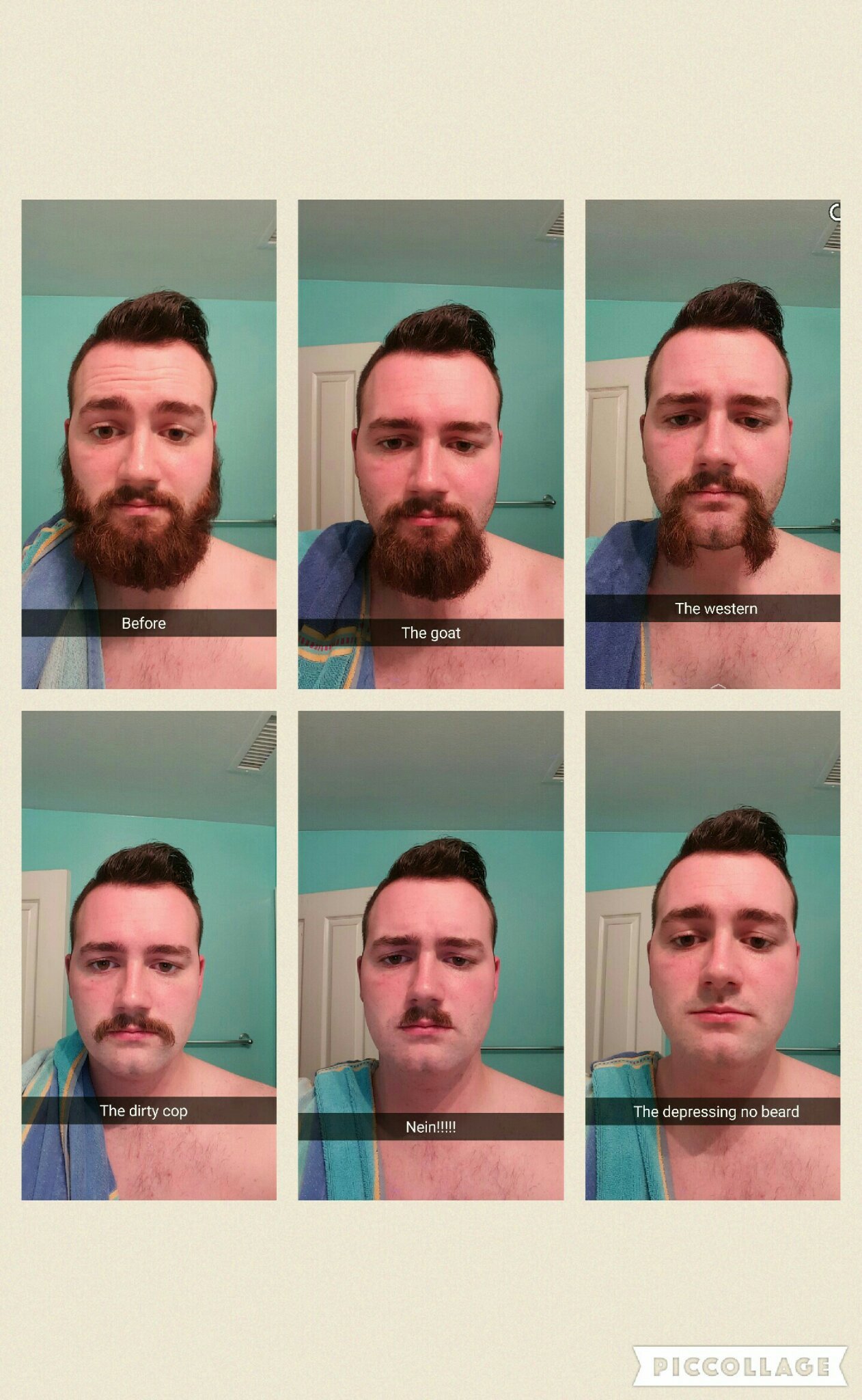 Had to shave for a law enforcement interview, decided to have fun with it - meme
