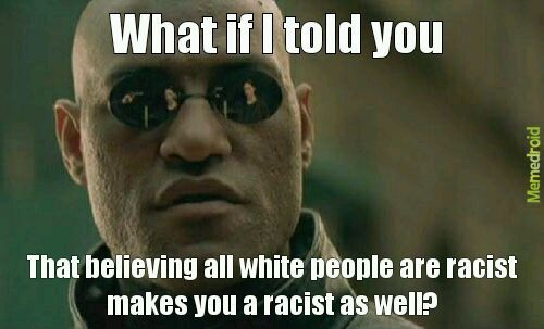White is a Race Afterall - meme