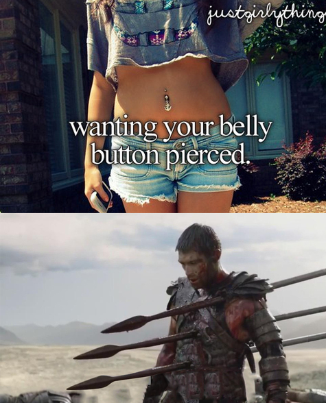 Wanting youre bellybutton pierced ? - meme