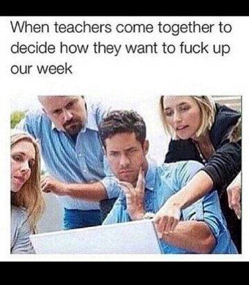 When teachers come toguether - meme