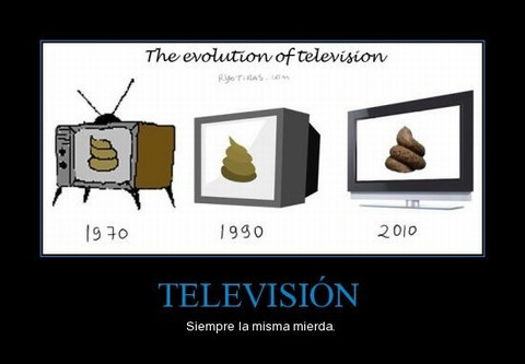 Evolución de la Televisión - meme
