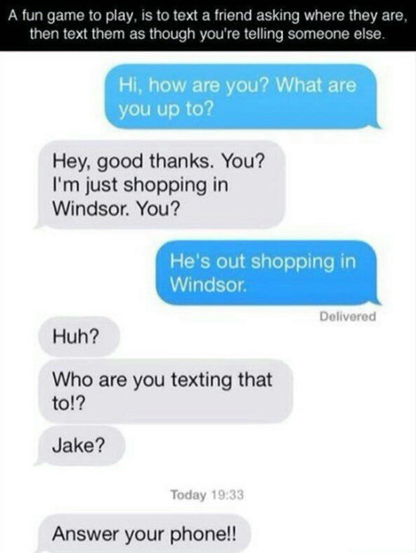 funny texting jokes to a friend