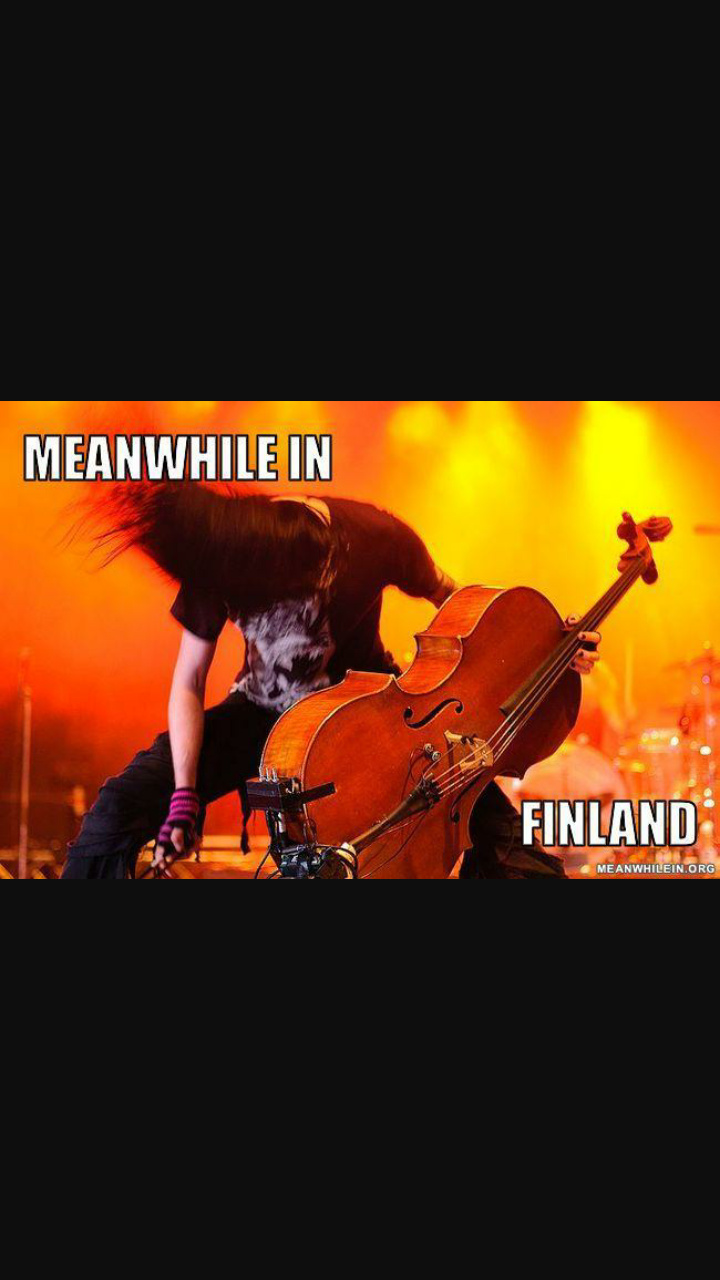 Metal music in a finland - meme