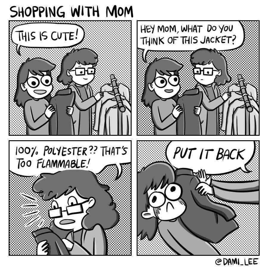 never go shopping with mom - meme