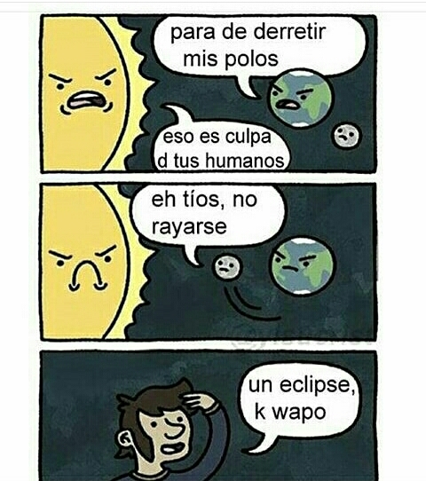 Los eclipses - meme