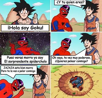 Goku Vs Spidy - meme