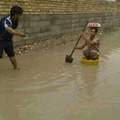 In Iraq when the rains hit hard and the streets flood