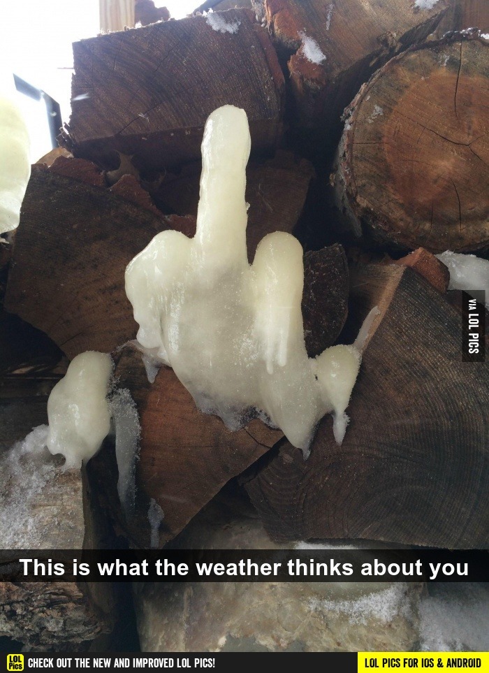 This is what the weather thinks about you - meme