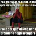 Spiderman triste