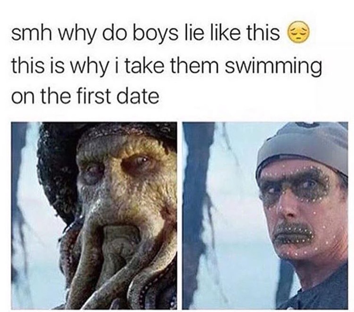 swimming dates are the best - meme