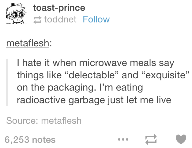 Microwave saved my life. - meme