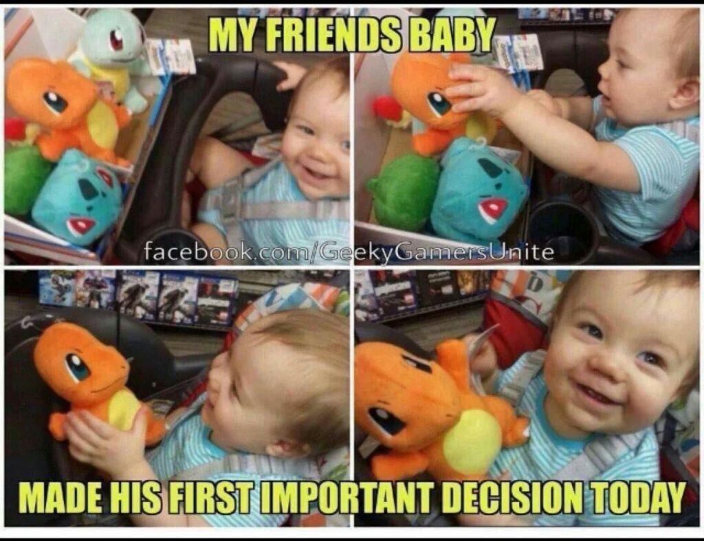 His first important decision - meme