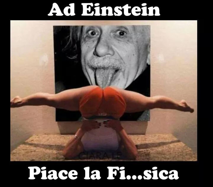 Einstein se ne intende. - meme
