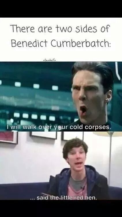 Two Sides of Benedict Cumberbatch - meme