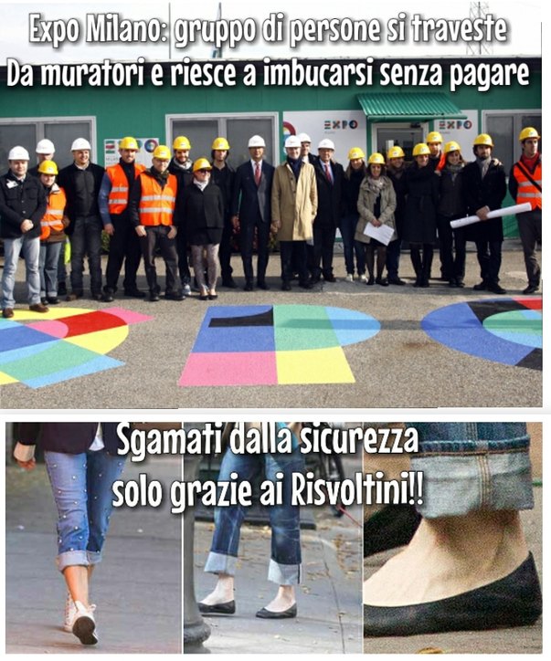 Clamorosa retata all'Expo di Milano - meme