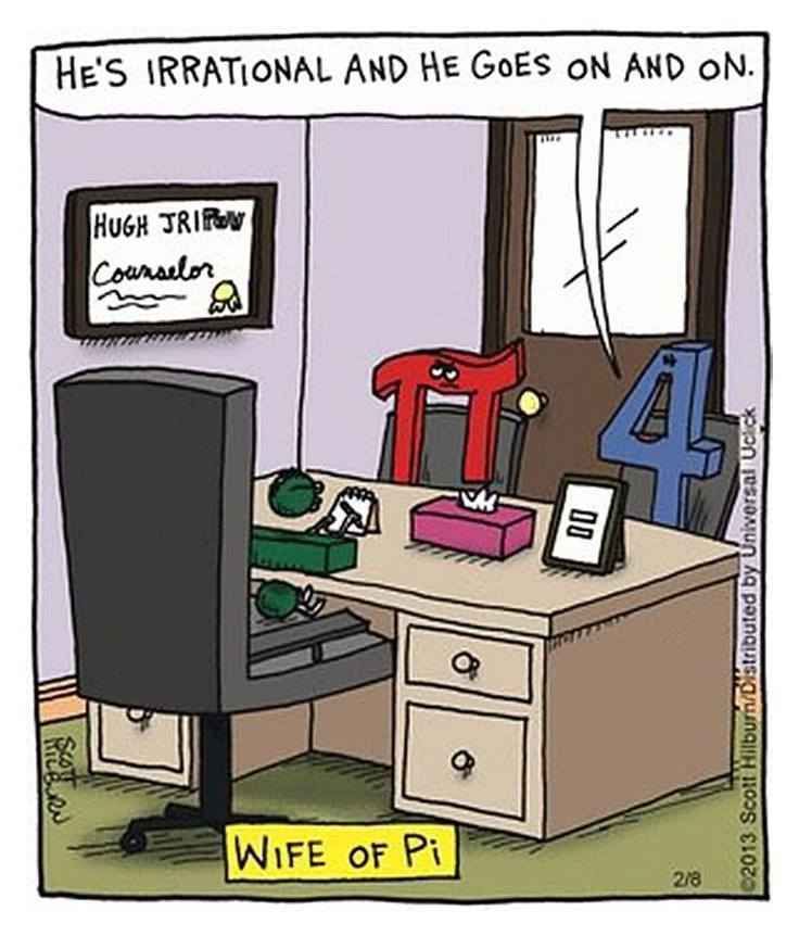 If Pi had arms, he'd be ready to smack a bitch. - meme