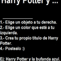 Harry Potter y la lámpara celeste XD