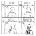 Showering in the Winter