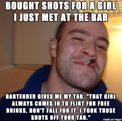 good guy bartender - meme