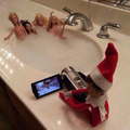 The elf on the shelf is a pimp