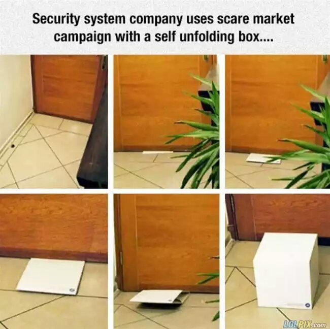 Security system advertisement - meme
