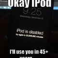 just opened my iPod a few moments ago