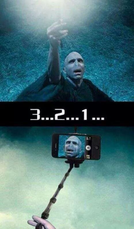 I am gonna kill Harry Potter! but first.. let me take a selfie :D - meme