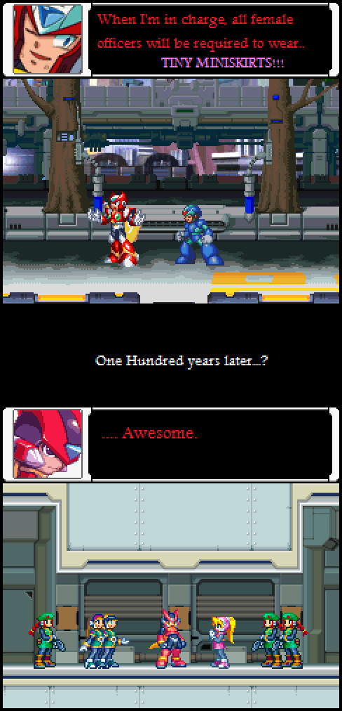 One hundred years later in megaman x - meme