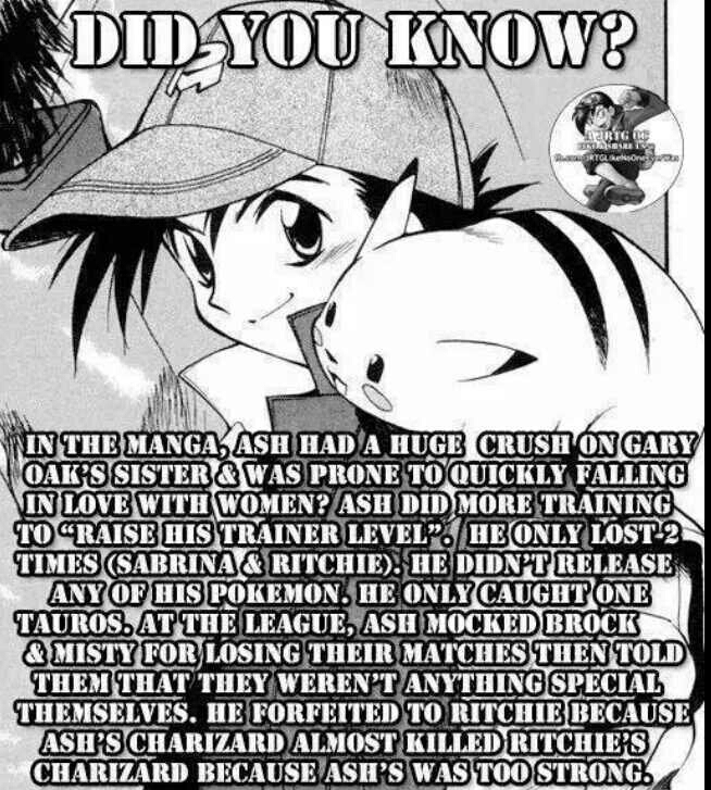 Did you know, that in the manga ash is a badass? - meme