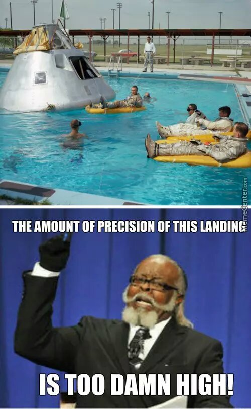 precision of that landing - meme