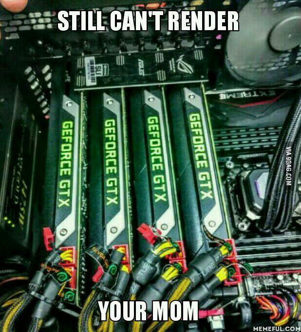 Title Can't Render Your Mom.. - meme