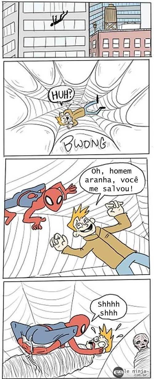 Homem aranha real - meme