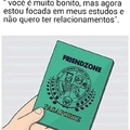 Passaporte da friendzone :feelbro:
