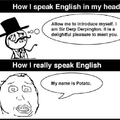 English...