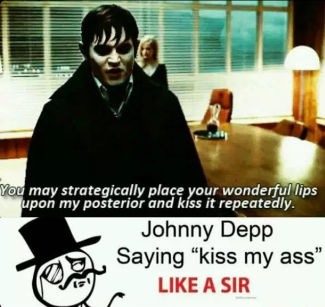 Johnny depp is a sir - meme