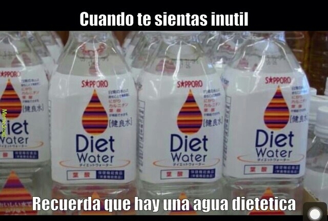 Agua dietetica :v - meme
