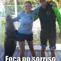 foca no sorriso da foca