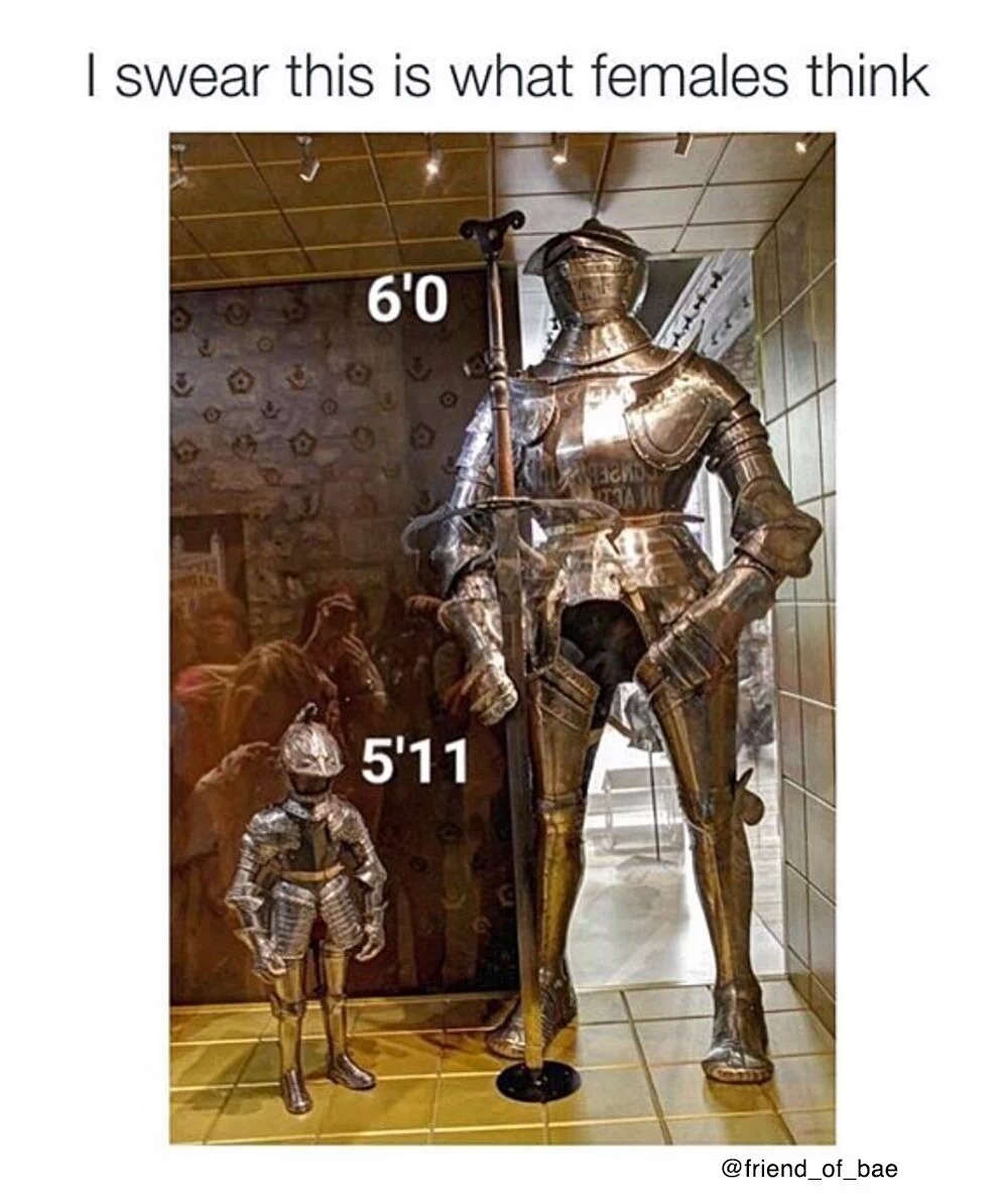 6 feet tall versus 5 11 meme