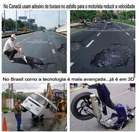 Brasil e único - meme