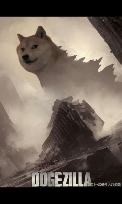 DogeZilla >>>>> Godzilla - meme
