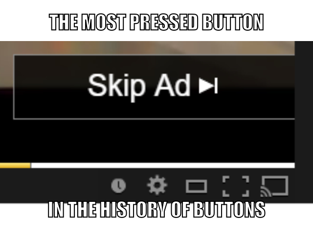 Every time you don't hit this button, a cardboard box is thrown at a baby kitten. - meme