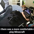 Minecraft sitting