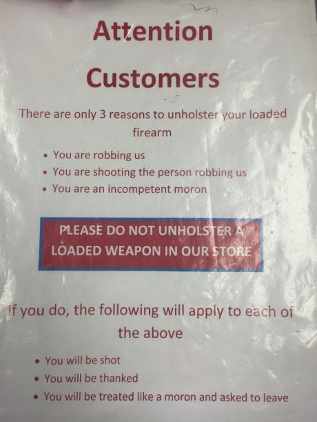 Found in a gunstore in Texas - meme