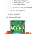 "What is 'active'?"