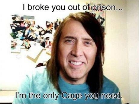 I love you Cage - meme